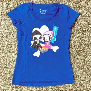 Tokidoki Adios Sushi Tshirt XS Blue NWOT